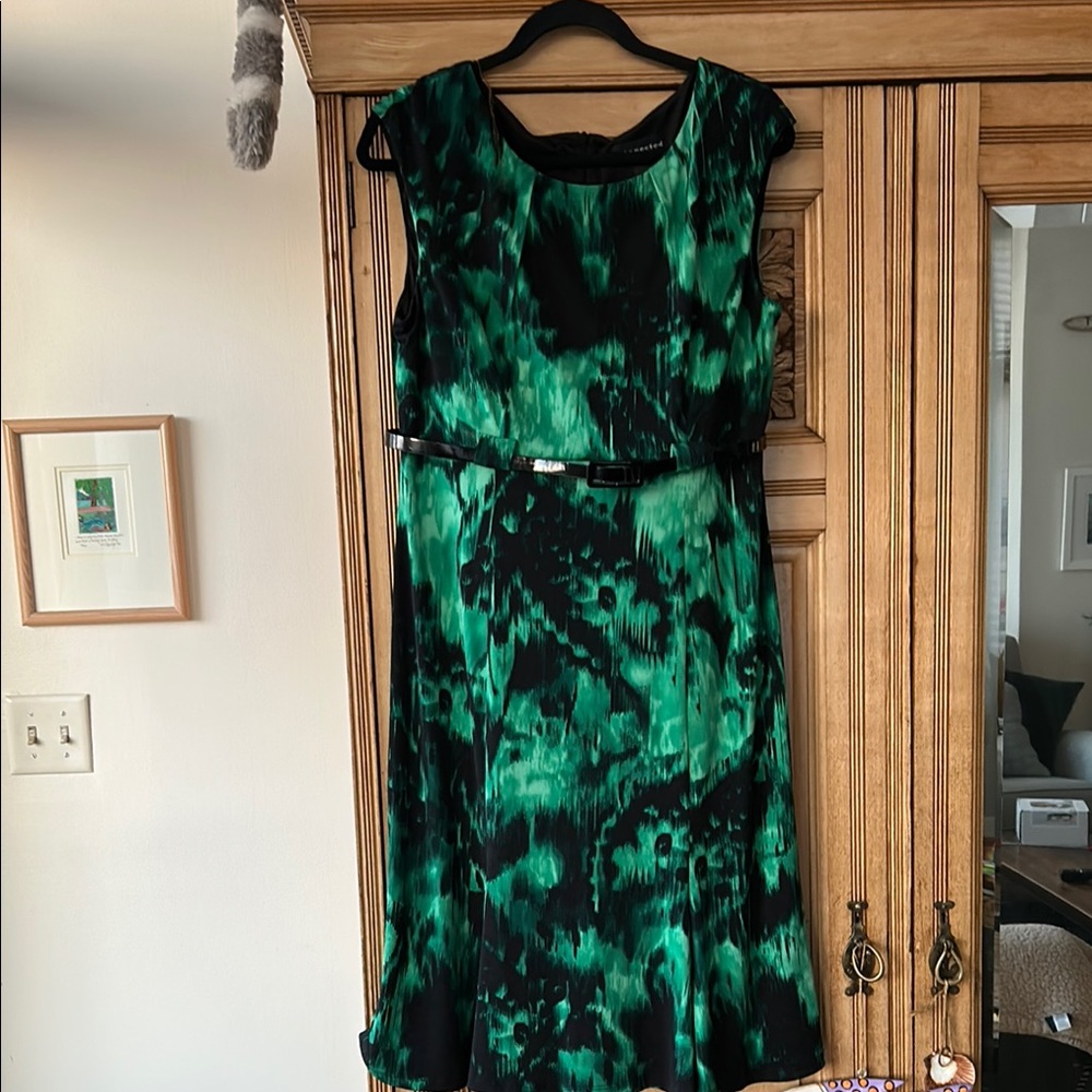 Green and Black Women's Dress 12